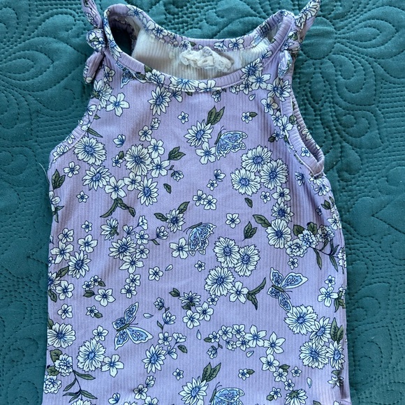 btween - Girl’s Floral Matching Set in Lavender and Blue - Picture 2 of 8